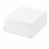 YWJLQH Desktop Drawer Organizer Sturdy Carbon Steel Storage Organizer Coffee Stand Holder Dust-Resistant Drawer Suitable for Kitchen Desk Home, White