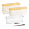 YWJLQH Easy-Release Spherical Tray with Storage Box and Tongs, Silicone Trays for Freezer,