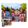 YWJOREKA 1000 Piece Jigsaw Puzzle for Adults Colorful European Village