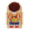 YWLUUOO Early Learning Dressing Boards Multifunctional Wooden Dressing Trainer for Toddler Motor Skills Development Educational Life Skills Toy for Toddler