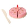 YWMJZEU 80 Sets Wooden Cake Playset Wooden Cake Toy Colorful Toy Dessert Set for Girls , Strawberry