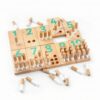 YWMJZEU Math Boards with Pegs Educational Counting Peg Board Preschool Math Manipulatives for Preschoolers, Kids, Homeschool, Classroom