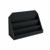 YWMJZEU Vintage Wood File Rack Saving Desktop Document Sorter Easy to Neat Mail Sorter Rack for Study, Black