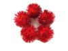 YYCRAFT 30pcs Large Glitter Tinsel Pom Poms Sparkle Balls for DIY Craft,Cat Toys-Red(1.5")