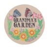 ZAICOLER 4pcs Resin Round Decorative Stepping Stones 15.55in Diameter (Butterflies Letter Style)