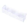 ZAICOLER Extra Large Bath Toy Organizer, 3 Compartment Horizontal Bathtub Storage Holder, Quick Drying Mesh Toy Basket for Easy Access & Sorting, Ideal for Baby Toddler Kids Toys (White Leopard