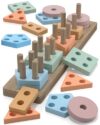 Zartores Montessori Toys for 1 2 3 Year Old Boys Girls Gifts, Wooden Shape Sorter Toys for Ages 2-4, Toddler Learning Toy Puzzles Birthday Gift Ages 1-3