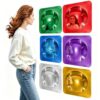 Zaruatu 12 Pcs Sensory Wall Mirror, Acrylic Bubble Mirror for Science Classroom Wall, Autism Kids Sensory Room Must Haves for Visual Tactile Stimulation (10x10 Inch,Red Yellow Blue Green White Purple)