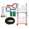 ZAWELIYO Monkey Bars Rings for Kids, Durable Indoor Climbing Set, Designed for Fitness and Fun in Home Gym, Made of High Strength Polyester, 2 Units