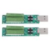 ZAWELIYO USB Load Tester Adjustable Resistor Electronic Test Module 2Pcs for Power Bank Mobile Charger DC 5V
