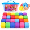 ZaxiDeel 24 Pack Slow Rising Stress Cubes with Carry Case