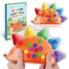 ZaxiDeel Color Sorting Sensory Toys for Kids : Roadtrip Travel Essenstial for Toddler, Color Matching Preschool Activities Educational Calm Down Montessori Toys for Boy Girl Gifts Ages 3+