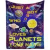 ZCJB-WSRY Custom Planet Throw Blanket 50"x40" for Girls Boys Kids Pet