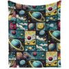 ZCJB-WSRY Cute Planet Throw Blanket 40"x30" for Girls Boys Kids Pet