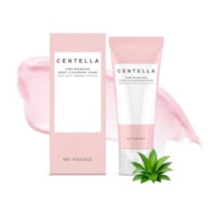 ZCLDW Korean Pore Cleansing Foam & Makeup Remover (4.23 fl.oz) - Deep Facial Cleanser with Himalayan Pink Salt & Centella Asiatica for Large Pores & Oily Skin, Authentic K-Beauty Face Wash