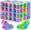 ZDTHNSIAT 50 Pack Galaxy Slime Kit for Kids, Glitter Cosmic Slime Party Favors, Pre-Made Soft Stretchy Non-Sticky Slime, Colorful DIY Sensory Toy, Birthday Gifts for Girls & Boys Ages 6+