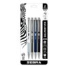 Zebra Pen F-301A Retractable Ballpoint Pen, Premium Metal Barrel in Assorted Colors, Fine Point, 0.7mm, Black Ink (Pack of 6, 24 Count Total)