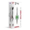 Zebra Pen Z-Grip Recycled Retractable Ballpoint Pens,1.0mm, Purple Ink, Durable Metal Clip, 68% Recycled (GRS Certified; Global Recycled Standards), School & Office Supplies, 12-Pack (20680AMZ)