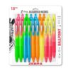 Zebra Pen Z-Grip Retractable Ballpoint Pen, Smooth-Flowing Black Ink, 1.0mm Medium Point, Assorted Ombre Neon Barrels, Teacher, School & Office Supplies, Ideal for Note-Taking, 18-Pack (23018AMZ)