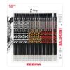 Zebra Pen Z-Grip Retractable Ballpoint Pen, Smooth-Flowing Black Ink, 1.0mm Medium Point, Animal Print Barrels, Teacher, School & Office Supplies, Ideal for Note-Taking, 18-Pack (22818AMZ)