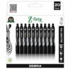 ZEBRA Z-Grip Retractable Ballpoint Pens Black Ink 1.0mm Medium Point Rubber Grip 20 Pack