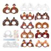 ZEELONA 24 Pcs Thanksgiving Turkey Craft for Kids DIY Coloring Turkey Mask