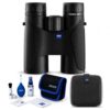 ZEISS Terra ED 10x42 Binoculars for Adults, Black, Lens Cleaning Kit