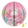 Zengppxfd Dount Axolotl 27.5'' Basketball for Girls School Gym Team