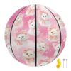Zengppxfd Pink Kitten 27.5'' Basketball for Girls Kids Age 8 & Under
