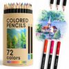 ZENO 72 Vibrant Colored Pencils for Adult Coloring Books | Coloring Pencils for Adults with Oil-Based Cores | Professional Art Supplies | Set for Expert, Beginners and Teens