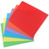 Zerodeko 6pcs Plastic Two Pocket Folders with A4 Pocket Design and Dual Page Clamps, Water Resistant Pp Material for Large Capacity Storage and Organizing Office Documents, for Projects