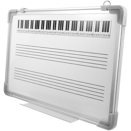Zerodeko Music Staff Whiteboard Dry Erase Board for Music Education Lightweight Double-Sided Writing Board with Metal Painting and Aluminum Alloy Frame for Classroom and Students