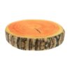 Zerodeko Realistic Tree Stump Seat Pad Cushion with High-Elastic Cotton Filling, 13.8 Inch Round Log Pillow Offering Comfortable and Gentle Support for Bed or Floor Use in Rustic Home Décor