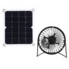 Zerodis 10W Monocrystalline Solar Panel Ventilator with Cooling Fan 6V 2A for Car RV Dog House Greenhouse Pet House