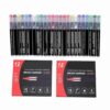 Zerodis 24Pcs Acrylic Paint Markers, Washable Permanent Art Pens Fine Tip Quick Dry Rock Ceramic Glass Wood Fabric Canvas for Drawing Painting Craft Decorations