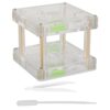 Zerodis Acrylic Display Box with Ventilation Net and Humidifying Cotton for Educational Observation