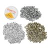 Zerodis Beading Kits Craft Materials Jewelry Making White Gold Silver Alphabet Beads Craft Beads for Hand Eye Coordination Stimulate Imagination 600Pcs Letter with Fish Wire for