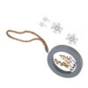 Zerodis DIY Wooden Elk Shape Christmas Ornament Craft Sticks for Holiday Home Decoration Gifts