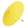 Zerodis Greeting Cards Party Supplies Kids Art Craft 23cm White Blank Umbrella for Painting with Wooden Handle for Classroom Parent Child Activities Kindergarten DIY Painting Paper (Yellow)