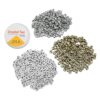 Zerodis Letter Beads with Fish Wire Beading KitsWhite Gold Silver Alphabet Beads Craft for DIY Jewelry Making White Gold Silver Alphabet Craft for Hand Eye Coordination