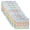 Zerodis Painting Tools Book Reusable Water Reveal Painting Book Water Coloring with Clear Display for Kids Preschool Learning 10 Sheets Drawing