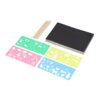Zerodis Paper Craft Craft Materials Paper with 5 Bamboo Sticks and 4 Templates for DIY Painting Kids Travel Activity Scratch Set 50 Sheets Scratch Set Crafts