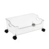 Zerodis Portable Rolling Book Box Utility Carts for Homework Storage and Classroom Organization Organizers