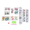 Zerodis Rhinestone Painting Cartoon Character Sticker Stickers DecalsCute Sea Maid Shape DIY Craft Kit for Stress Relief Gifts Other Art Supplies