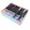 Zerodis Washable Acrylic Paint Markers 60 Color Set for Rock Ceramic Glass Wood Fabric Stone Metal Plastic Canvas, Quick Dry Pigment Pens for Artists and Crafters