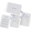 ZERONE CENTRE Wedding Vow Books His and Hers Set w/Chiffon Bow & Gift Box