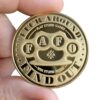ZFG Inc. F.A.F.O. F*ck Around & Find Out/Mind Your Business Challenge Coin, Funny Novelty Gag Gift, Hilarious Sarcastic Collectible for Friends, Shiny Brass, 1-Coin