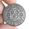 ZFG Inc. F.A.F.O. F*ck Around & Find Out/Mind Your Business Challenge Coin, Funny Novelty Gag Gift, Hilarious Sarcastic Collectible for Friends, Antiqued Plated, 1-Coin