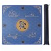 ZGME Mahjong Mat, Anti Slip & Noise Reduction Table Cover for Mahjong, Dominoes, Poker, Card, Tile and Board Games, Rubber Game Mat with Carrying Bag and 3 Dice (Blue, 31.5 x31.5 Inches)