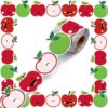 Zhanmai 65 ft Apple Bulletin Board Borders Cardboard Classroom Bulletin Board Decorations Back to School Trim First Day of School Poster Chalkboard Party Supplies Decor(Red,Green,Fresh)